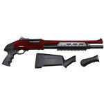 Canuck CFENF1217 FREEDOM ENFORCER-PUMP ACTION-12GAX3”-17” BARREL WITH DISTRESSED RED CANADIAN MAPLE LEAF GRAPHIC, 3 STOCKS, COMMANDER STYLE SIGHTS, MOBIL CHOKES