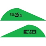 BG10832NG Bohning Blazer Vanes 2" Solid Neon Green 100 Pack 10832NG2