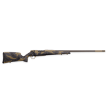 Weatherby  WEATHERBY MAX01N257WR8B MKV APEX 257 WBY 3+1 Capacity, Exposed Carbon fiber with tan/brown sponge pattern accents, 2-tone Coyote Tan Cerakote and Graphite Black barrel