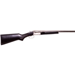 0052 Boito A/680 DT EX Nickel Coach Gun 12 Gauge 3" 20" Barrel Side by Side Shotgun F&F Fixed Black