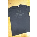 BPG TSH-BLKBLK-M Bashaw Sports T-Shirt Black with Black Logo-Medium