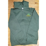 BPG HDY-GRNZIP-L Bashaw Sports Green Zip Up Hoodie with Logo-Large