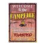 Rivers Edge 1492 RIVERS EDGE SIGN 12"x17" "WELCOME TO OUR CAMPFIRE"