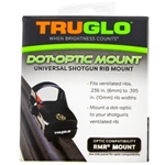 TG8954U2 TRUGLO Dot-Optic Mount Universal Shotgun Rib Mount Fits Trijicon RMR Footprint Red Dot Steel Black