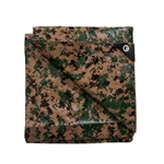 StanSports T-810-17 Stansport Medium Duty 6 Mil Thick Tarp Digital Woodland Camo