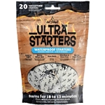 GSUSWS20 Get Stoked! Ultra Starters Waterproof Fire Starters 20 Pieces Per Pack