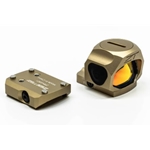 ZeroTech Optics TRAE28FDE ZeroTech Red Dot Trace 1x28 Aspherical Reflex Flat Dark Earth