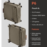 Vorn 0612 VORN P6 - POUCH 6L, FOG GREEN