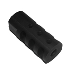ISS4641 SRC Gun Works Straight Muzzle Brake Stainless Steel Flat Brushed Silver 5/8 X 28 - .223