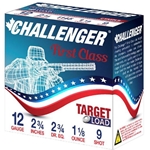 C40019 Challenger Ammo 40019 Target Load Shotshell 12 GA, 2-3/4 in, No. 9, 11/8 oz,