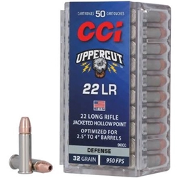 CCI UPPERCUT 22LR 32GR JHP 950 FPS 50RD 100BX/CS