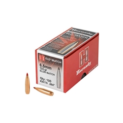 Hornady  HORNADY BULLETS 6.5MM .264 143GR. ELD-X 100CT 15BX/CS