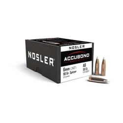 Nosler 56357 NOSLER BULLETS 6MM .243 90GR ACCUBOND 50CT