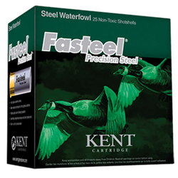 K1235ST40-2 Kent Cartridge K1235ST402 Fasteel Waterfowl 12 Ga 3.5" 1-3/8 oz 2 Shot 25 Bx/ 10