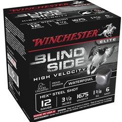 Winchester Ammunition 117421 Winchester Ammo SBS12LHV6 Blindside High Velocity  12 Gauge 3.5" 1 3/8 oz 6 Shot