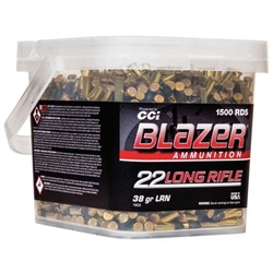 BLAZER  CCI 10025 Blazer  22 LR 38 gr Hollow Point (HP) 1500 Bx/ 1 Cs (Bucket)