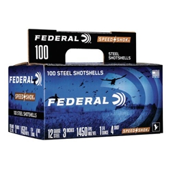 FEDERAL WF142100 BB Federal WF142100BB Speed-Shok  12 Gauge 3" 1 1/4 oz BB Shot 100 Bx