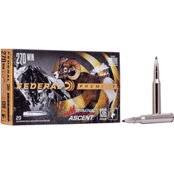 P270TA1 FEDERAL 270 WIN 136GR TERMINAL ASCENT 20RD 10BX/CS