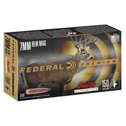 FEDERAL  Federal P7RSS1 Premium  7mm Rem Mag 150 gr Swift Scirocco II 20 Bx/ 10 Cs