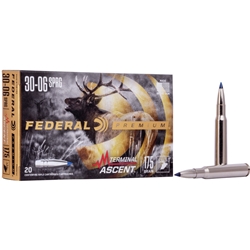 P3006TA1 FEDERAL 30-06 175GR TERMINAL ASCENT 20RD 10BX/CS