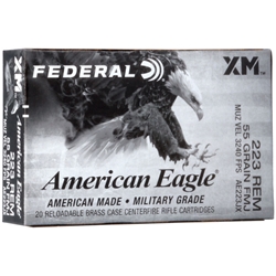 AE223JX FEDERAL AE TACTICAL 223REM 55GR FMJ-BT 20RD 25BX/CS<