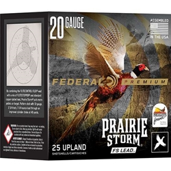 FEDERAL PFX258FS 6 Federal PFX258FS6 Premium Prairie Storm FS 20 Gauge 3" 1 1/4 oz 1300 fps 6 Shot