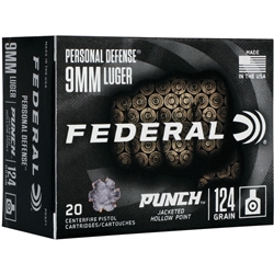 PD10P1 FEDERAL PUNCH 10MM 200GR JHP 20RD 10BX/CS