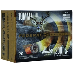 P10SA FEDERAL 10MM 200GR A-FRAME JHP 20RD 10BX/CS