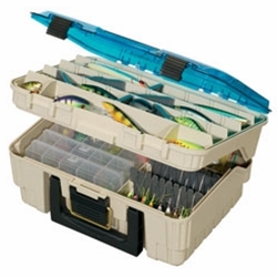 134900 Plano Mag Over & Under Beige w/Blue Top 13.25"x10.25"x6.13" Top