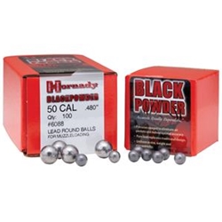 200-6020 Hornady 6020 Black Powder Lead Balls 36 Cal .375 100 Per Box