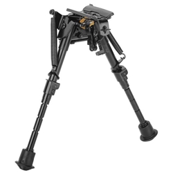 142464 Caldwell 635705 XLA Pivot Bipod made of Black Finish Aluminum with Rubber Feet,