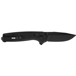145070 S.O.G SOG-TM1027-B Terminus XR 2.95" Folding Plain Clip Point Black D2 Steel Blade
