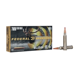 150598 FEDERAL PREMIUM 7MM RM 162GR ELD-X 20RD 10BX/CS