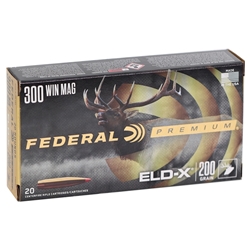 150603 FEDERAL 300 WM 200GR ELD-X 20RD 10BX/CS