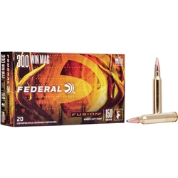 FEDERAL  Federal F300WFS1 Fusion  300 Win Mag 150 gr Fusion Soft Point 20 Bx/ 10 Cs