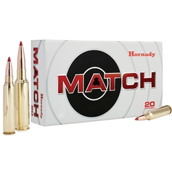 Hornady 80956 Match 308 Winchester/7.62 NATO 155 GR ELD-Match 20 Bx/ 10 Cs