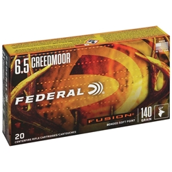 F65CRDFS1 FEDERAL FUSION 6.5 CM 140GR FUSION 20RD 10BX/CS