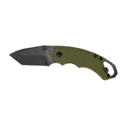 Kershaw 8750TOLBW Shuffle II 2.60" Folding American Tanto Plain Black Oxide 8Cr1