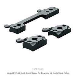 37609 Leupold 52144 Base For Browning Quick Release Style Black Matte Finish