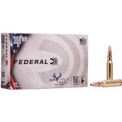 FEDERAL  Federal 308DT150 Non-Typical  308 Win 150 gr Non-Typical Soft Point (SP) 20 Bx/