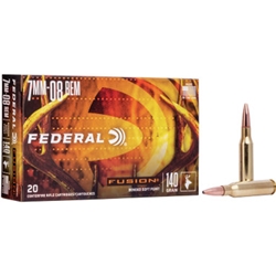 39795 FEDERAL FUSION 7MM-08 REM 140GR FUSION 20RD 10BX/CS