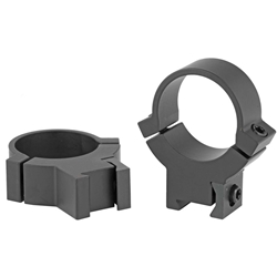 Warne 41663 WARNE RINGS 7.3/22 1" HIGH MATTE 3/8 OR 11MM DOVETAIL