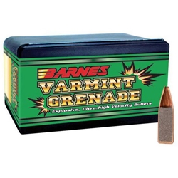 53383 Barnes Bullets 30090 Varmint Grenade   20 Caliber .204 26 GR Flat Base Hollow Point 100 count