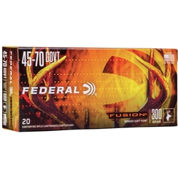 F4570FS1 FEDERAL FUSION 45-70 GOV 300GR FUSION 20RD 10BX/CS