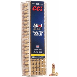 31 CCI MINI-MAG 22LR 1260FPS 36GR LEAD HP 100RD 50BX/CS