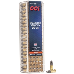 63202 CCI 22 LR STANDARD 1070FPS 40GR LEAD-RN 100RD 50BX/CS