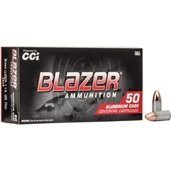 CCI 3509 Blazer  9mm Luger 115 gr Full Metal Jacket (FMJ) 50 Bx Aluminum Case