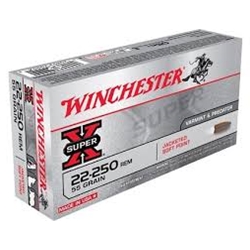 Winchester Ammunition X222501 WINCHESTER SUPER-X 22-250 REM 55GR PSP 20RD 10BX/CS