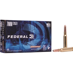 7A FEDERAL POWER-SHOCK 7MM MAUSER 175GR SP 20RD 10BX/CS