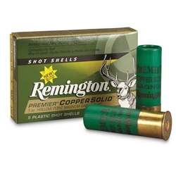 REMARMS 66409 Remington Ammunition PR12MCS Premier 12 Gauge 3" 1 oz Slug Shot 5 Bx/ 20 Cs